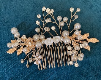 Pearl Bridal Hair Comb Pearl Bridal Jewelry  Bridal Comb Pearl Hair Comb Hair Comb for Wedding Bridal Hair Piece Hair Comb