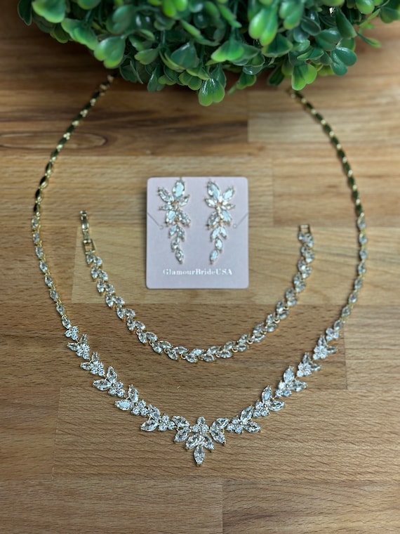 Gtziqa Kristall Schmuckset Damen - Strass Brautschmuck Silber Für Hochzeit