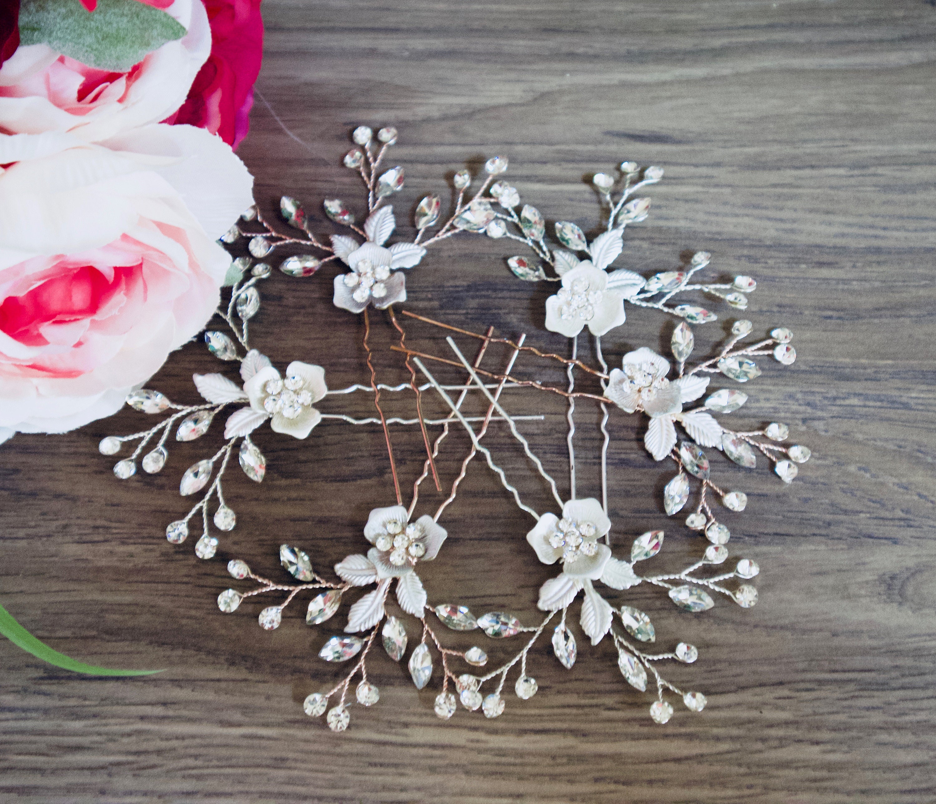 etsy bridesmaid hair accessories