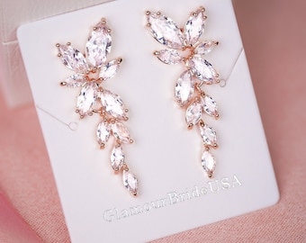 Set di collana a forma di V con cristalli per gioielli da sposa