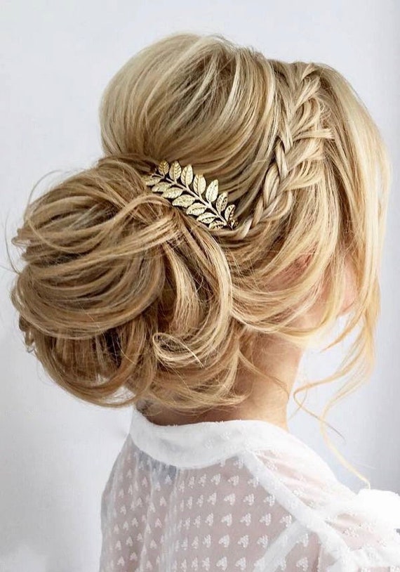 Leaf Hair Comb Bridal Hair Piece Wedding Hair Accessories  display picture 2