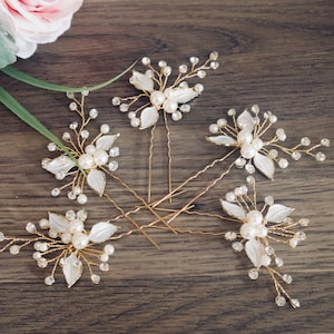 Wedding Hair pins Bridal Hair Accessories Wedding HaIr Accessories Bridal Hair pins Bridal Hair Jewelry Bridesmaid Hair Pins image 1