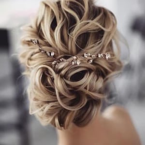 Bridal Hair Vine Crystal Wedding Hair Vine Bridal hair accessory Silver Bridal hair vine Wedding hair piece Wedding hair Accessory