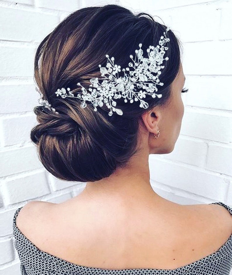 Crystal Bridal Hair Piece Wedding Hair Piece Wedding Hair Etsy