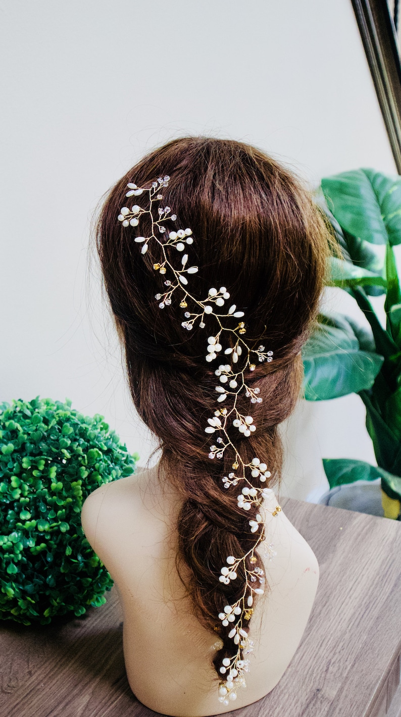 Wedding Hair Vine Bridal Hair Vine Bridal Hair Accessories Etsy