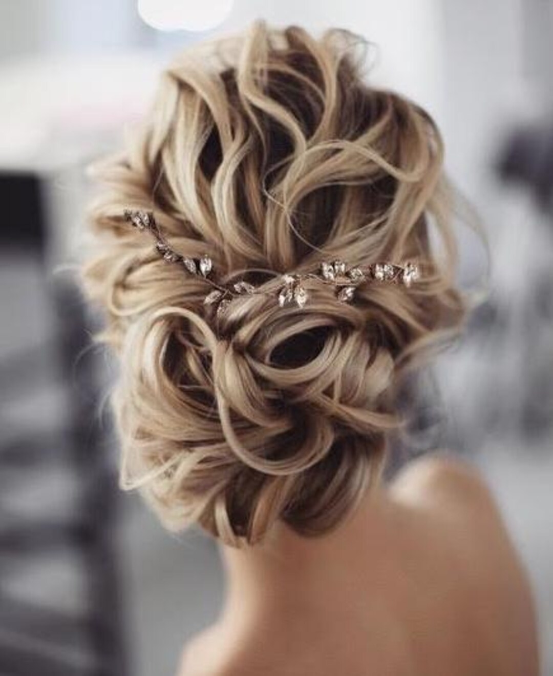 Bridal Hair Vine Crystal Wedding Hair Vine Bridal Hair Accessory Silver