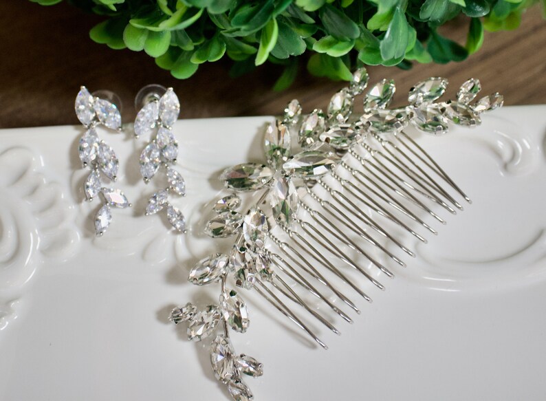 Crystal Bridal Hair Comb Crystal Bridal Hair Accessories Etsy