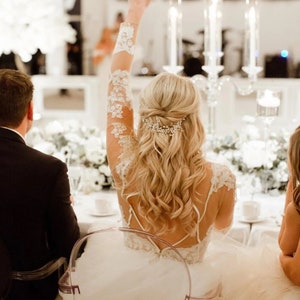 Pezzo per capelli da sposa Vite per capelli da sposa Accessori per capelli da sposa Accessori per capelli da sposa Argento Pezzo per capelli da sposa Oro rosa Vite per capelli da sposa immagine 3