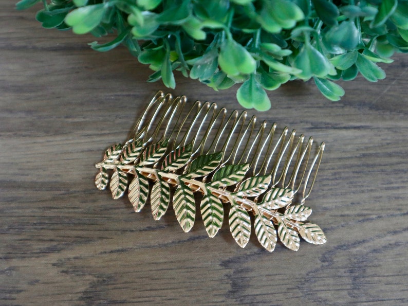 Leaf Hair Comb Bridal Hair Piece Wedding Hair Accessories Leaf Etsy