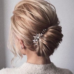 Crystal Bridal Hair piece Crystal Bridal Hair Accessories Silver Bridal Hair comb Silver Bridal Hair Accessories Crystal Bridal Hair comb