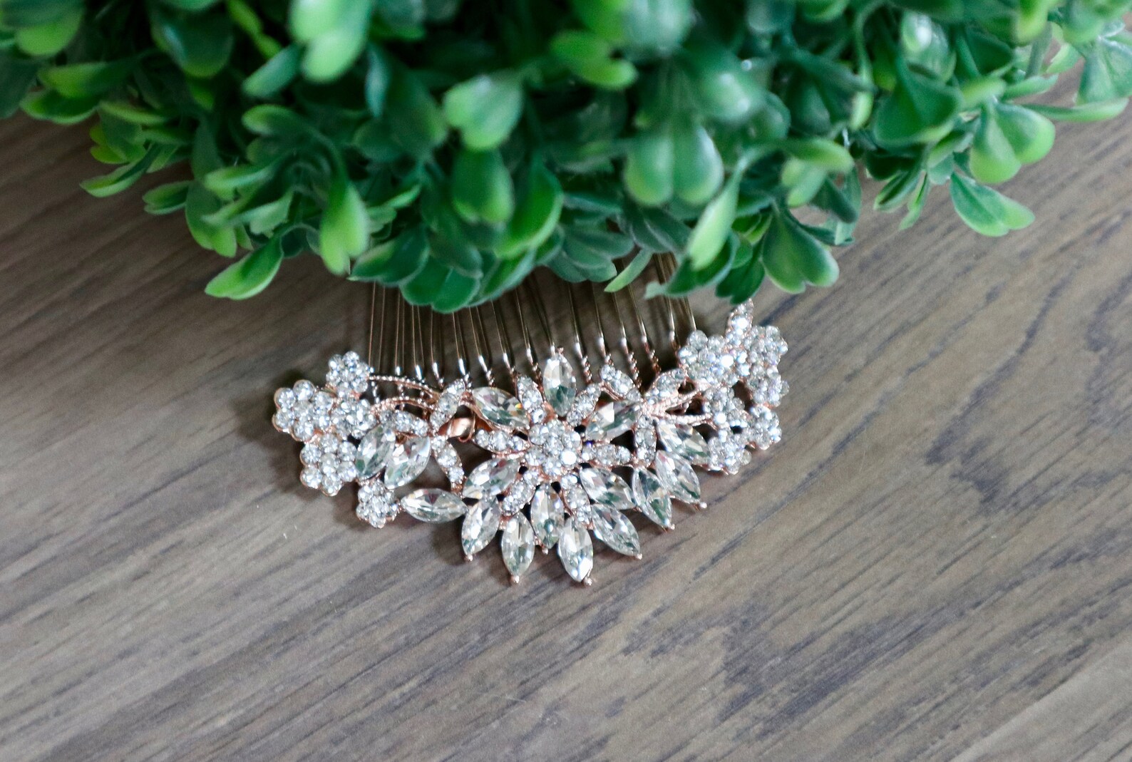 Crystal Bridal Hair Comb Silver Bridal Hair Comb Crystal Hair Etsy