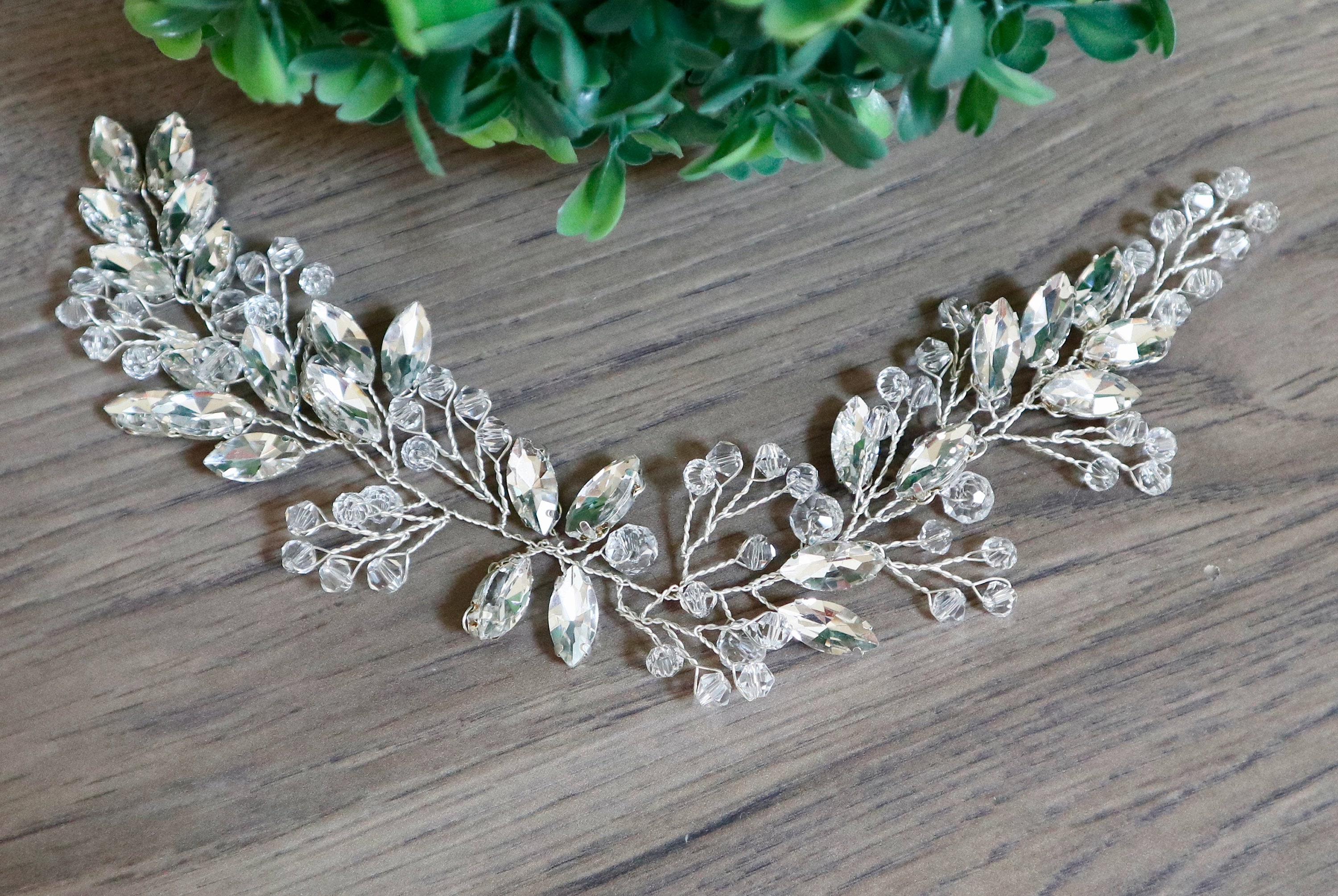 Crystal Bridal Hair Piece Crystal Wedding Hair Vine Wedding 