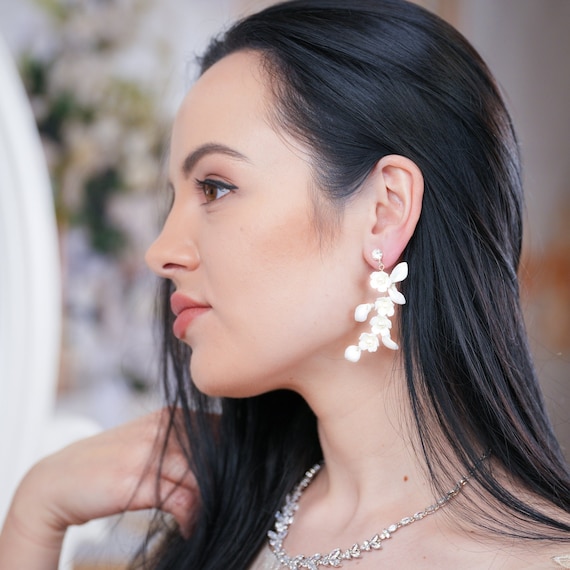 18K Gold Plated Bridal Earrings Women Party Wear Drop Dangle Fashion  Jewellery | eBay