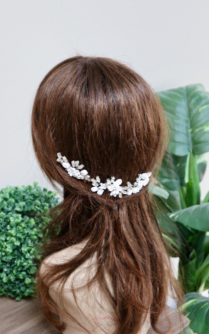 Floral Bridal Hair Pins Wedding Hair Pins Bridal Hair Etsy