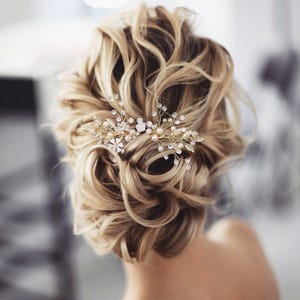 Crystal Bridal Hair Comb Pearl Wedding Hair Comb Bridal Comb Pearl Hair Comb Hair Comb for Wedding Bridal Hair Piece Hair Comb