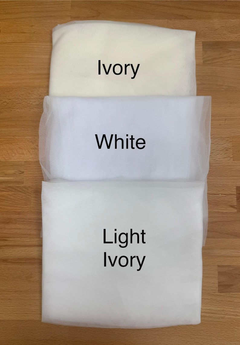 Drop Veil , Two tier Veil for Bride, Raw Cut Edge Veil image 14