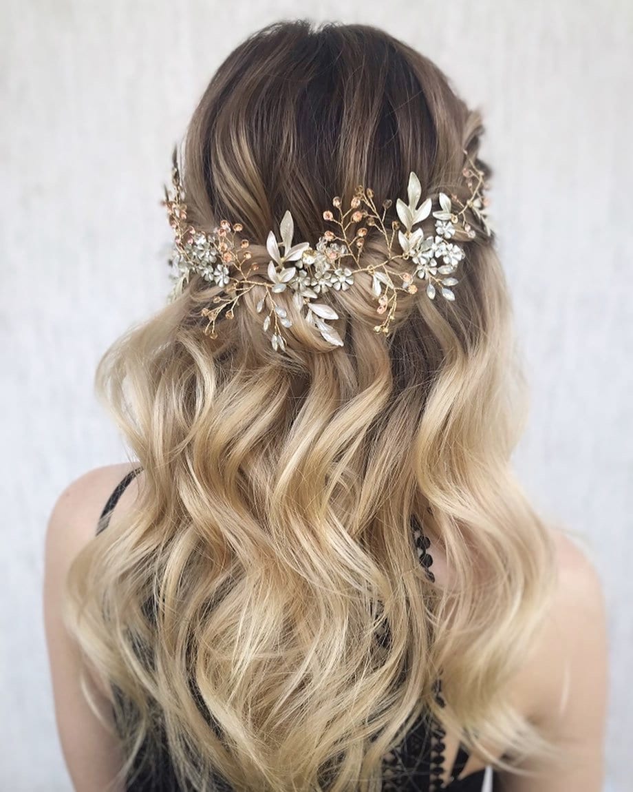 Bridal Hair Piece Floral Wedding Hair Piece Bridal Headband Etsy — free download