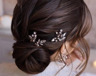 Épingles à cheveux en cristal Épingles à cheveux de mariée en cristal Épingles à cheveux de mariage en or Épingles à cheveux de mariée en argent Épingles à cheveux de mariage en argent Épingles à cheveux de demoiselles d'honneur en cristal