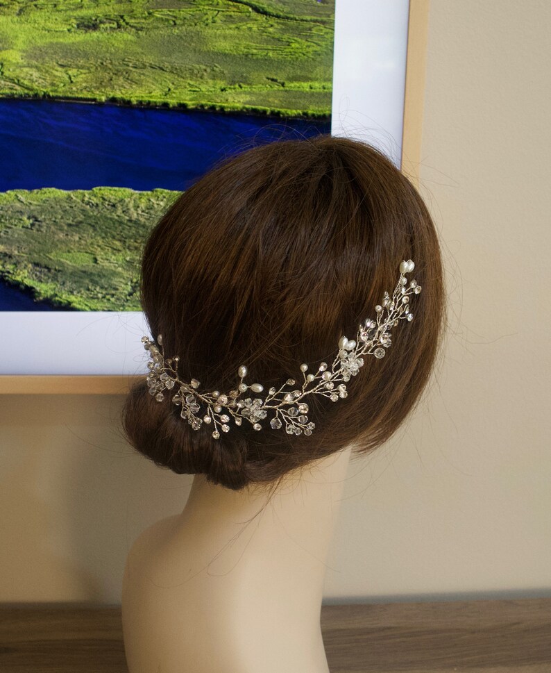 Wedding Hair Vine Bridal Hair Vine Bridal Hair Piece Wedding Etsy