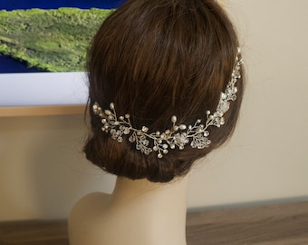 Coiffure de mariage Vigne de cheveux de mariée Coiffure de mariée Vigne de cheveux de mariage Accessoires de cheveux de mariage Coiffure de mariage Vigne de cheveux en argent