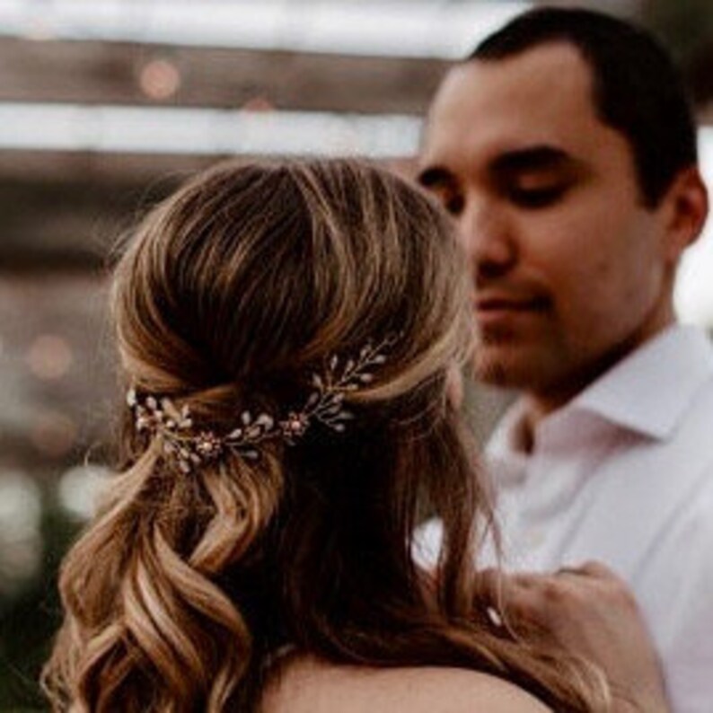 Bridal Hair Piece Bridal Hair Vine Gold Wedding Hair Etsy