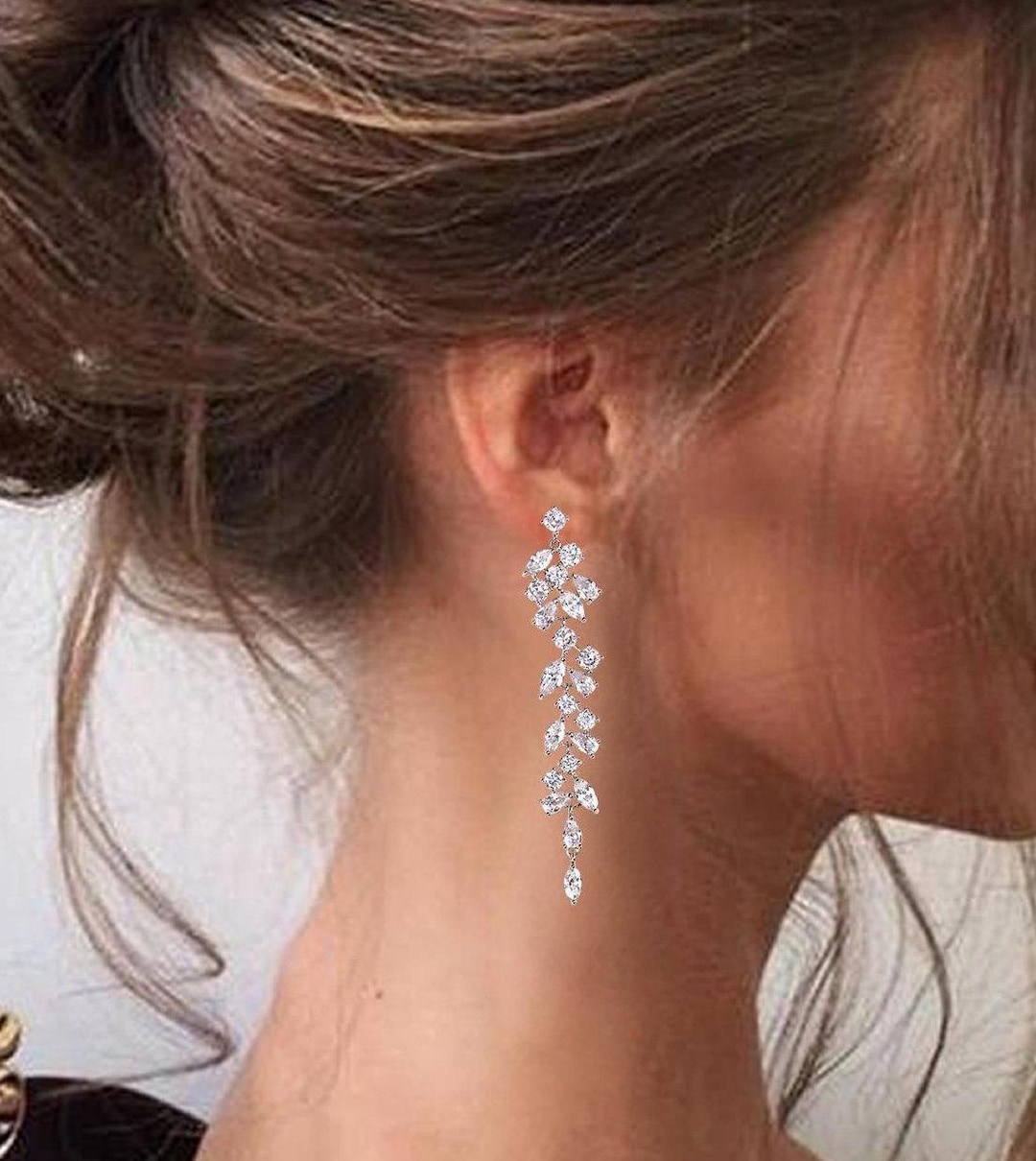 Crystal Bridal Earrings Chandelier Earrings Crystal Earrings Crystal Drop Earrings Rose Gold Bridal Jewelry Silver Bridesmaid Earrings - Etsy Australia