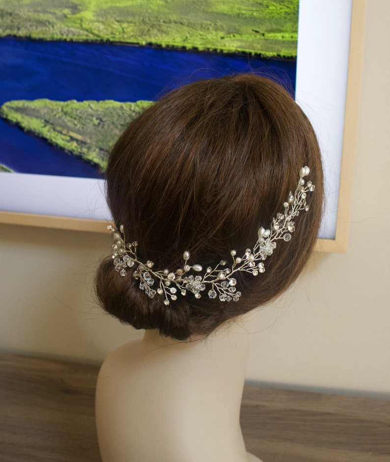Wedding Hair Vine Bridal Hair Vine Bridal Hair Piece Wedding Etsy