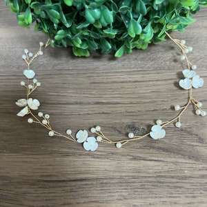 Floral Bridal Hair Accessory Wedding Hair piece Bridal hair piece Floral Wedding Hair Accessory Flower Girl Hair piece Bridal Hair crown