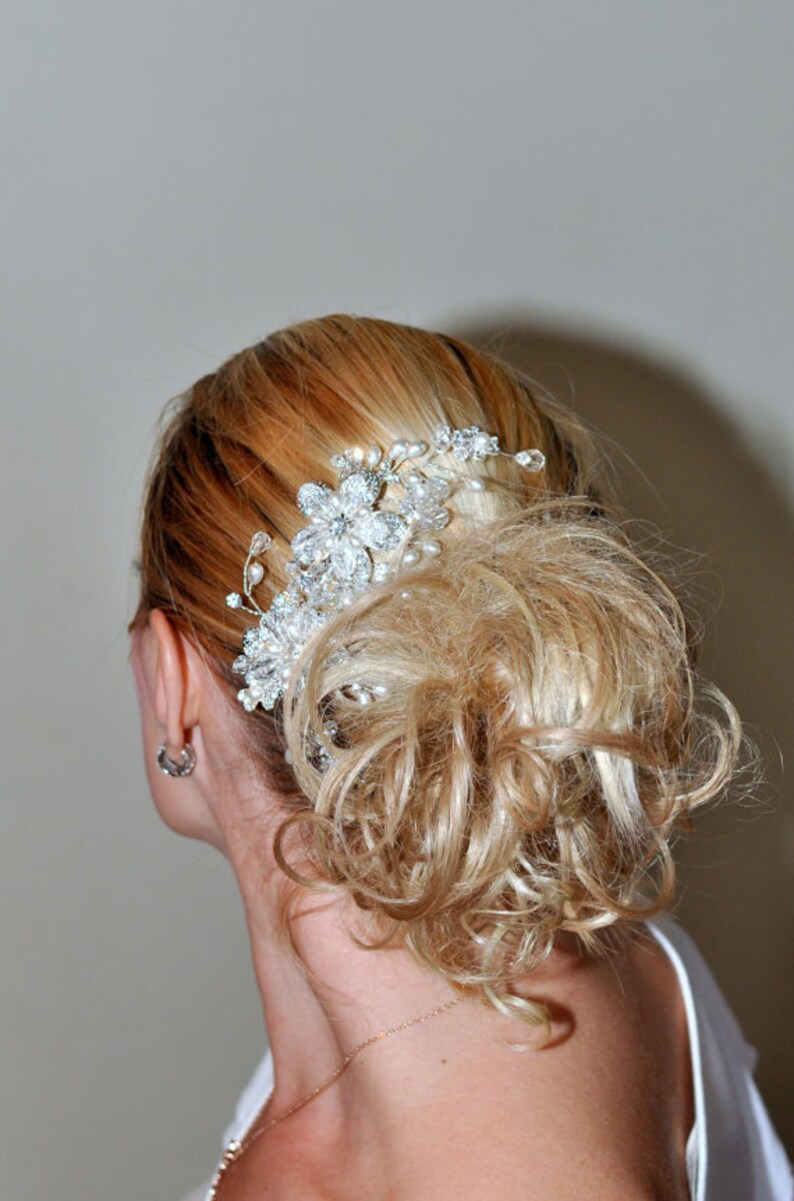 bridal wedding hair piece