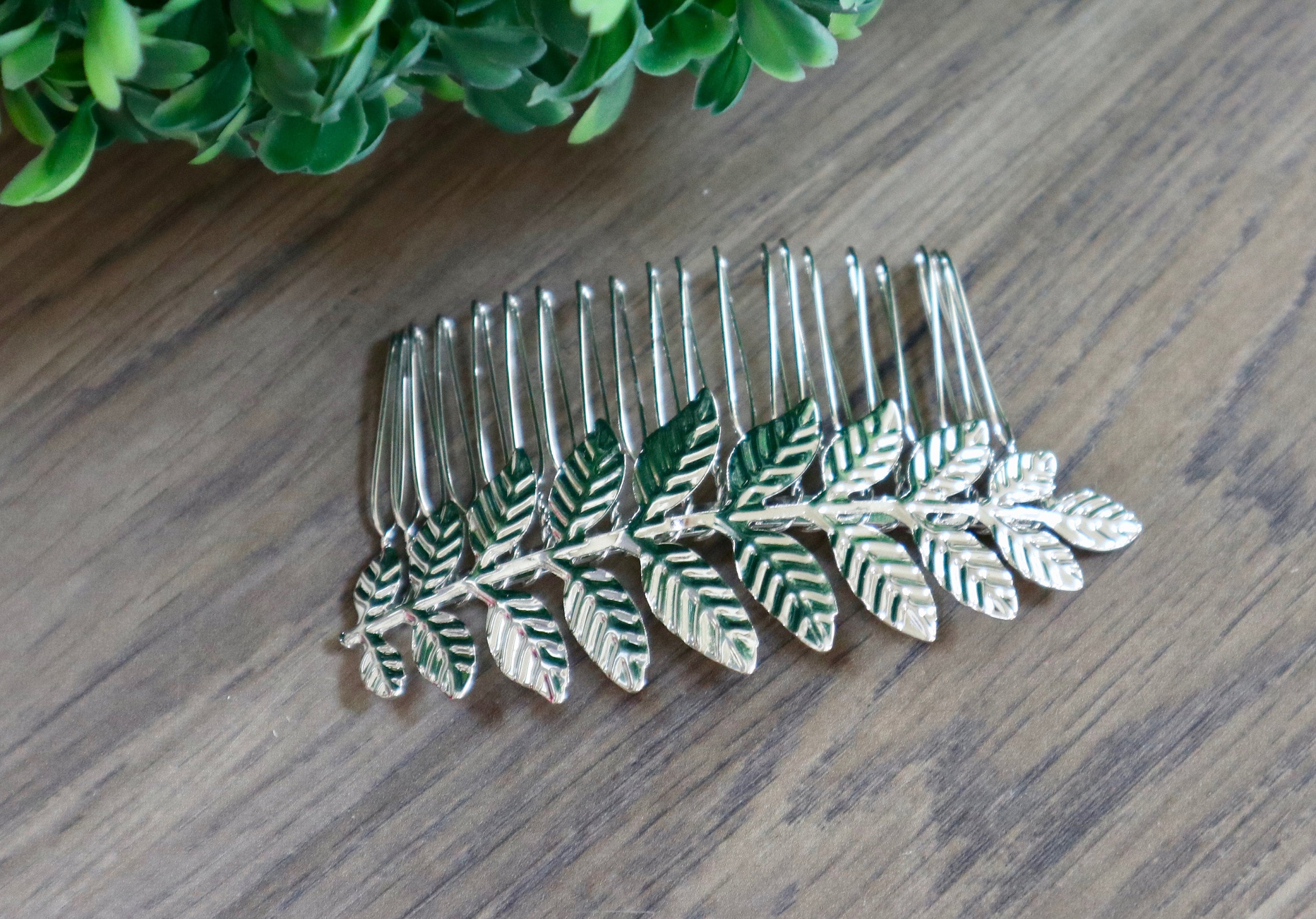 Leaf Hair Comb Bridal Hair Piece Wedding Hair Accessories Leaf Etsy