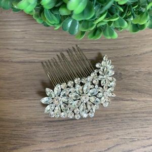 Crystal Wedding Comb Blue Opal Hair Comb Bridal Hair Comb Crystal Wedding Hair Comb Something blue Bridal Hair Accessories Wedding Hair Comb image 3