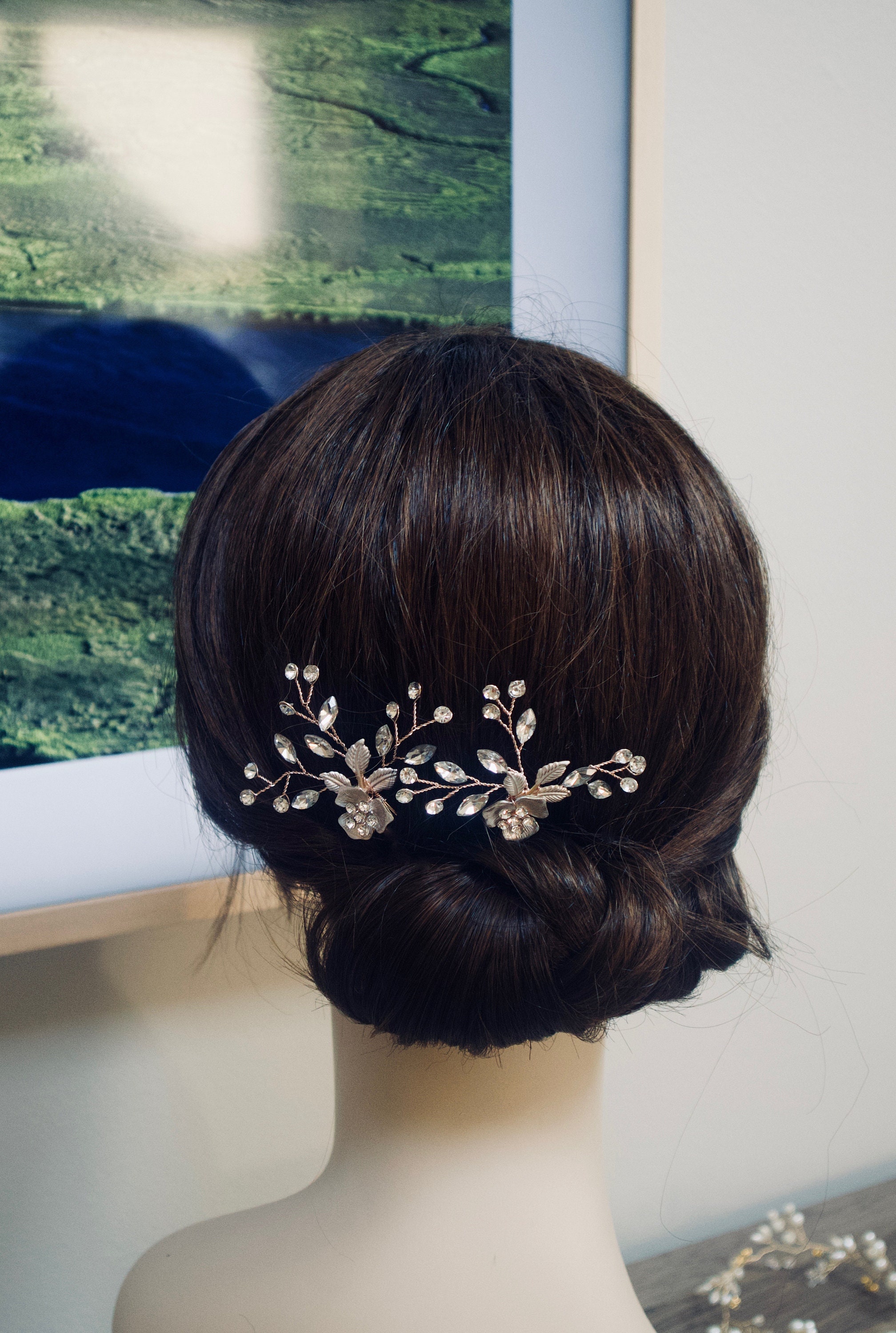 Wedding Hair Pins Bridal Hair Piece Wedding Hair Accessories Etsy
