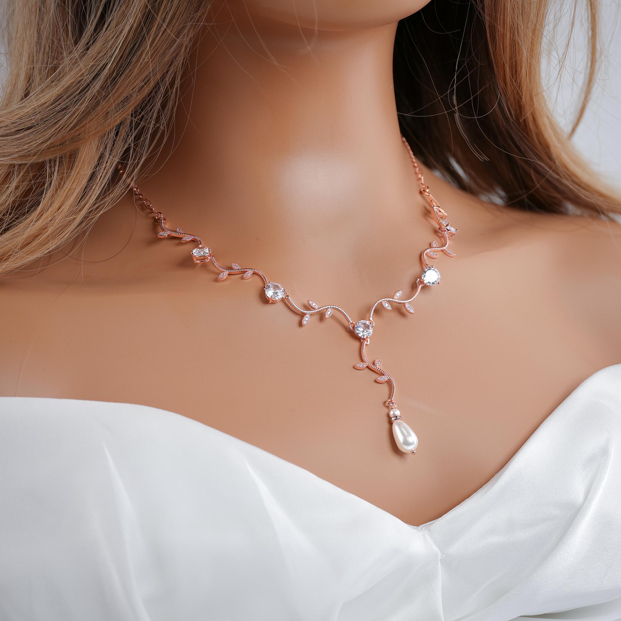 ?New Bridal necklace ONLY Bridal Jewelry Sets & Wedding Jewelry for Brides | Necklace  main image 3