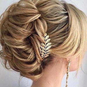 Leaf Hair Comb Bridal Hair Piece Wedding Hair Accessories Leaf Bridal Hair Comb Gold Wedding Hair Comb Gold Leaf Bridal Hair piece