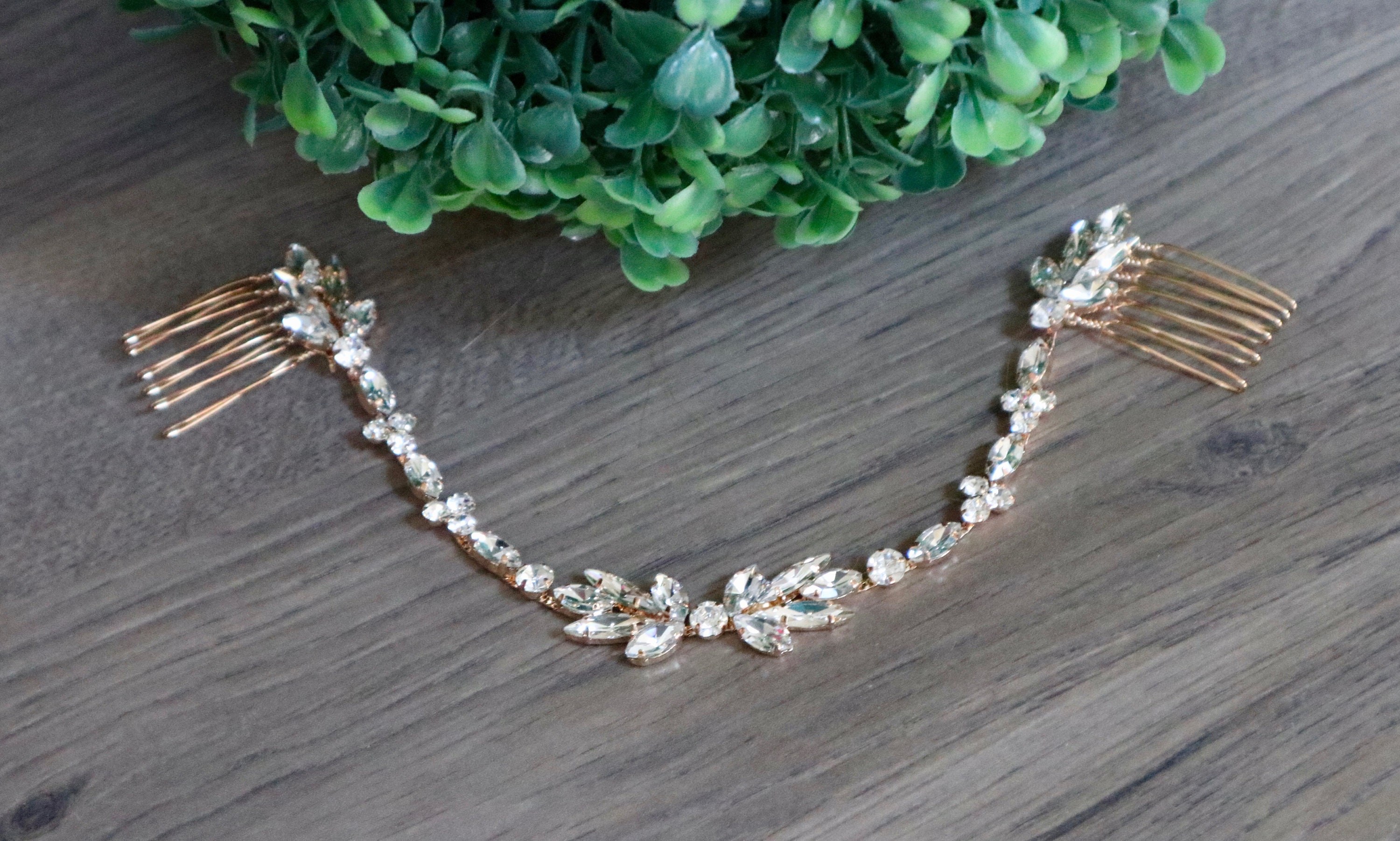 Crystal Hair vine Crystal Bridal hair vine Crystal Bridal Hair Etsy