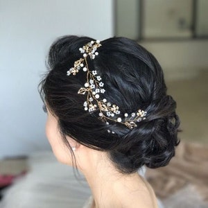 Baby's Breath Hair pins Bridal Hair pins Bridal Hair piece Baby's Breath Hair piece Bridal Hair Accessories Wedding Hair Accessories image 4