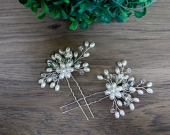 Bridal hair piece Bridal hair pins Wedding hair piece Bridal headpiece Wedding hair comb Bridal hair clip Bridal hair pins Bridal hair comb