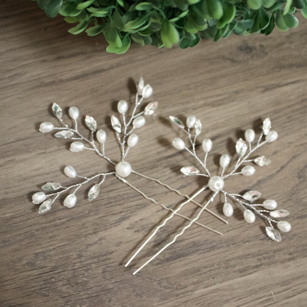 Bridal hair piece Wedding Hair Accessories Bridal hair pins Wedding hair pins  Bridesmaids gift Wedding hair pins Bridesmaids hair pins