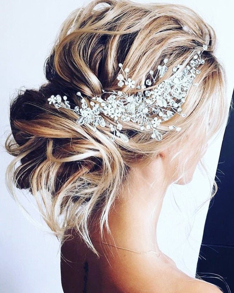 bridal wedding hair piece