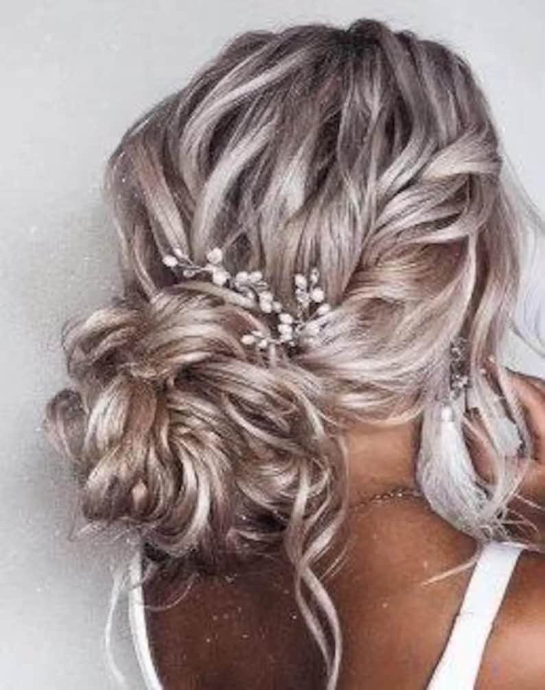 Bridal hair piece Wedding Hair Accessories Bridal hair comb Wedding hair piece Bridesmaids gift Wedding hair pins Bridesmaids hair pins image 1