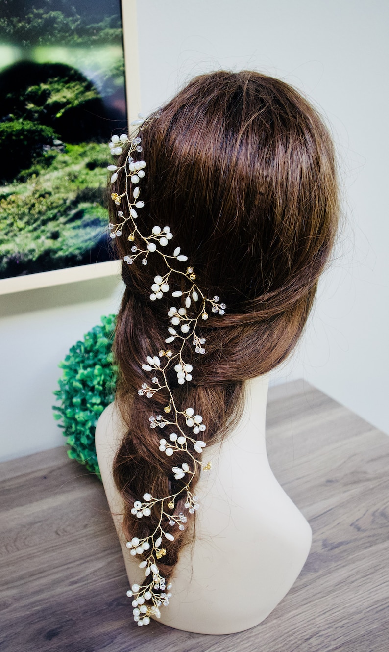 Wedding Hair Vine Bridal Hair Vine Bridal Hair Accessories Etsy