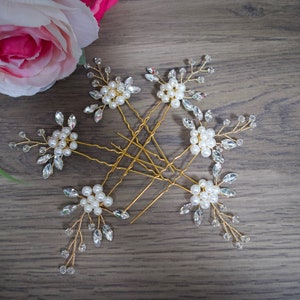 Wedding Hair Accessories Wedding Hair pin Gold Bridal Hair pin Bridal Hair Accessories Bridesmaids gift Bridesmaids hair pins