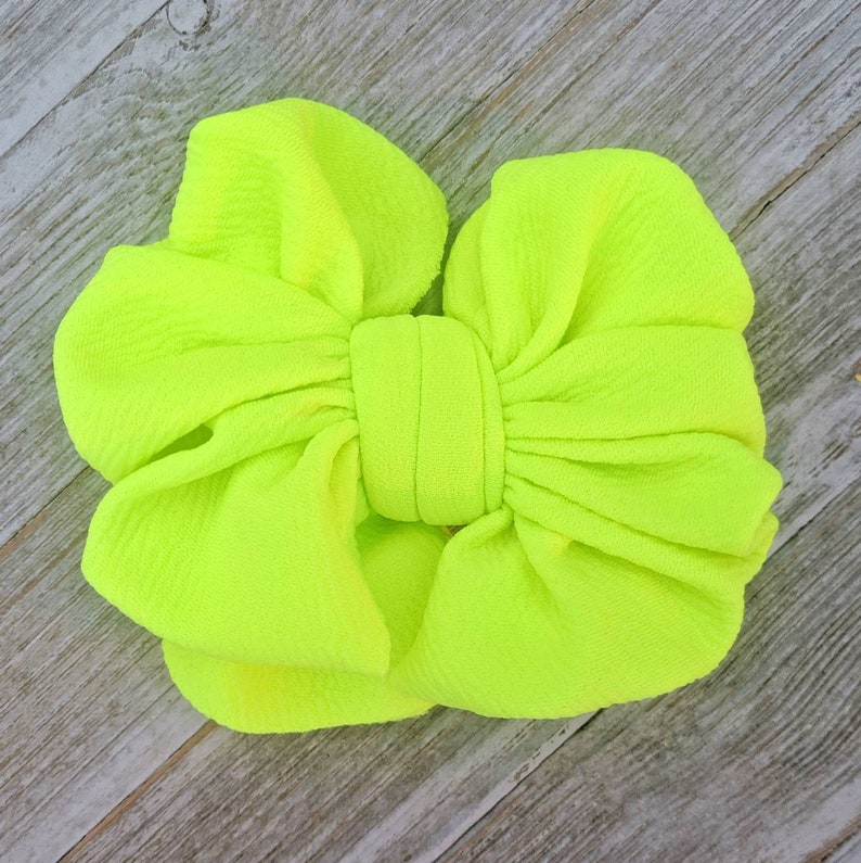 Neon messy bows