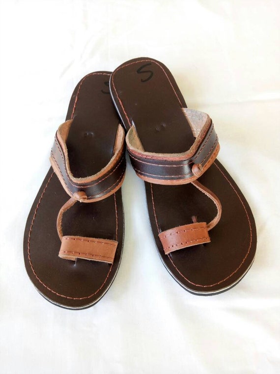 men's african leather sandals