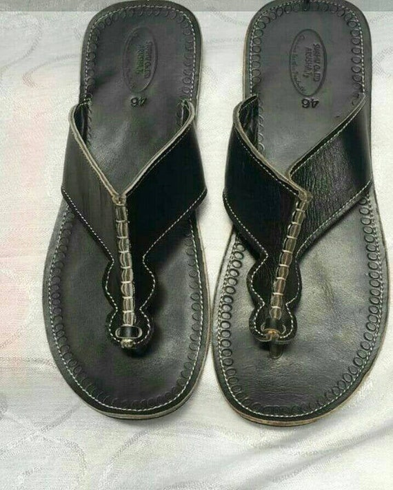 Mens Leather Sandals Mens Black Sandals Maasai Sandals Mens Etsy
