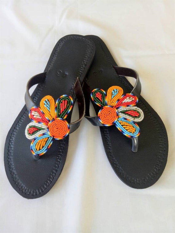 Leather sandals, Multicolor sandals, Maasai sandals, Summer shoes, beaded sandals, african sandals, womens sandals, thongs,african shoes Leather sandals, Multicolor sandals, Maasai sandals, Summer shoes, beaded sandals, african sandals, womens sandals, thongs,african shoes