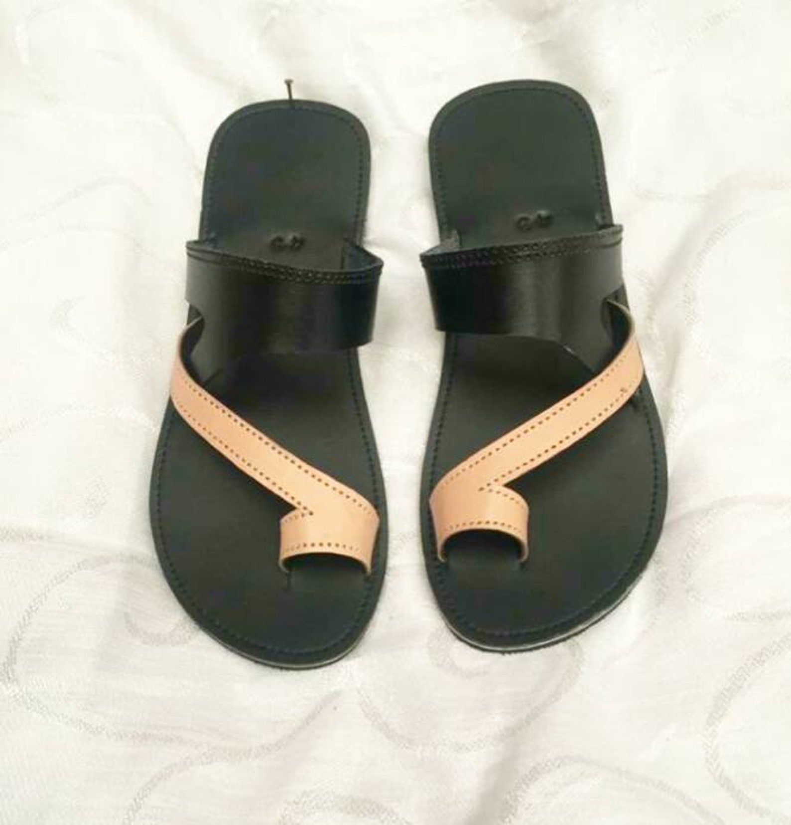 Mens Leather sandals mens black sandals Maasai sandals mens Etsy