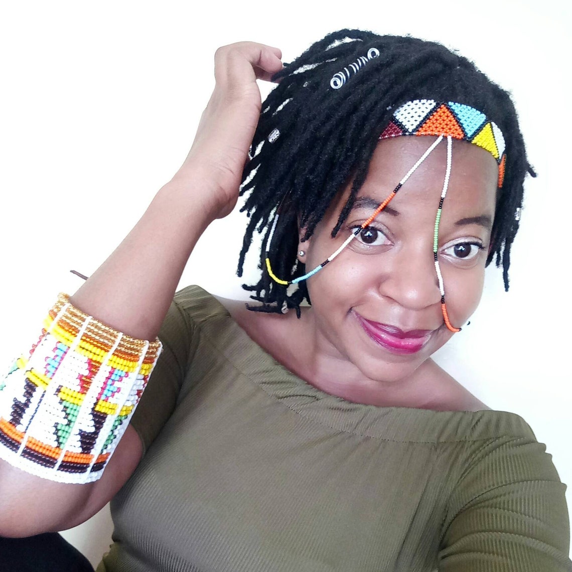 African Headbandmaasai Jewelry Zulu Jewelryzulu Headband - Etsy