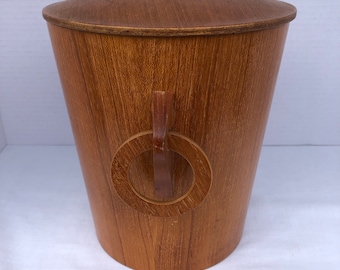 Mid-Century Modern Teak Ice Bucket c. 1960's