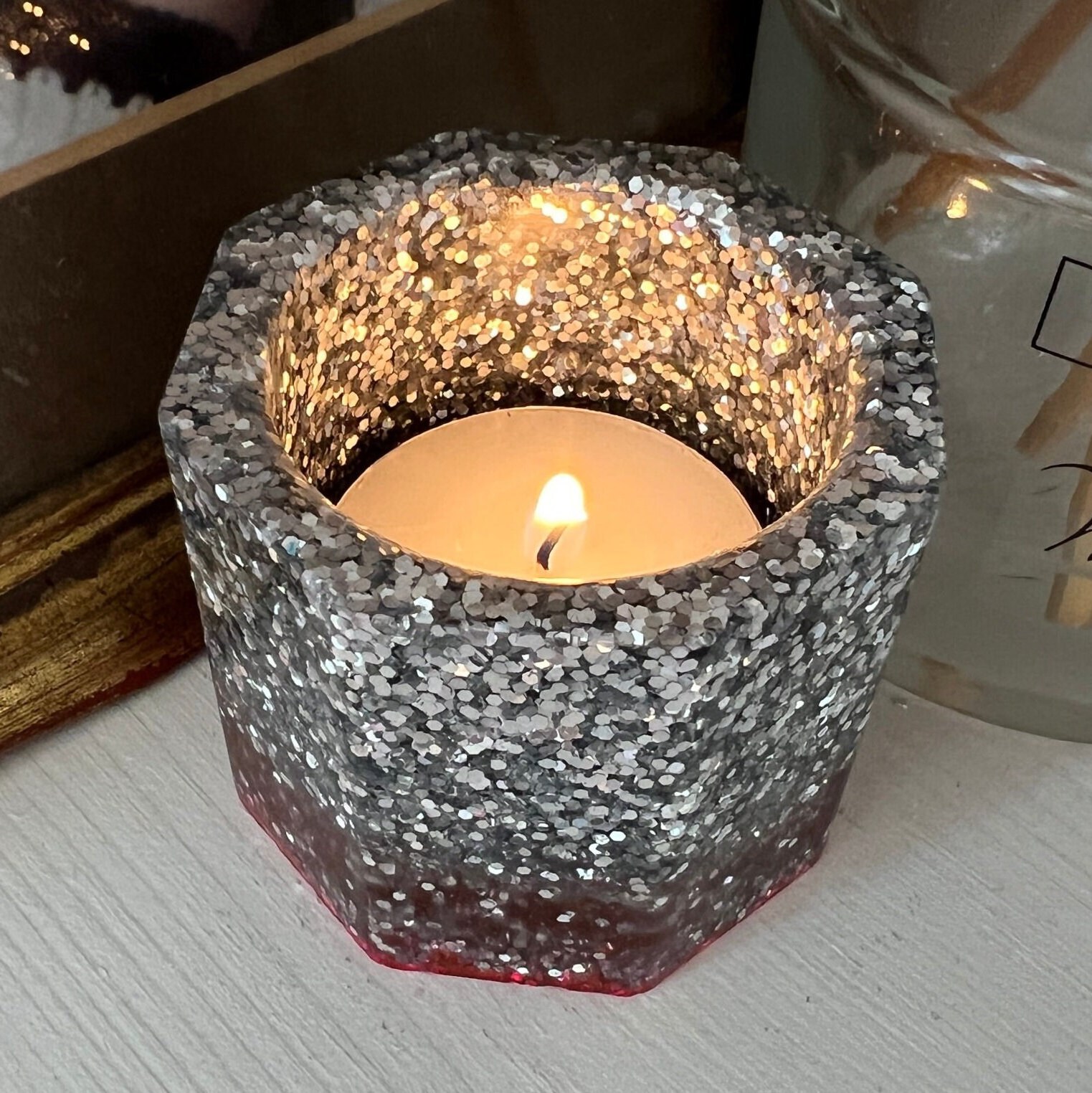 Sparkly tea 2024 light holders